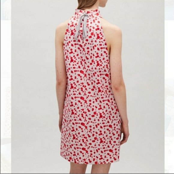 COS Mock Neck Tie Back Dress Polka
Dots Pockets Size 6 - Picture 3 of 11